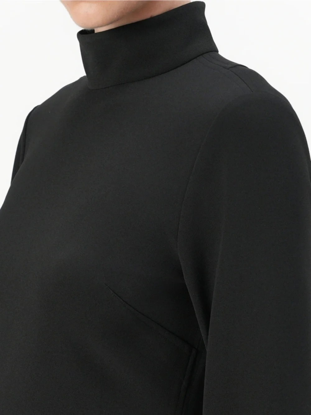 Calvin Klein Black Long Sleeve Turtle Neck Mini Dress Size 8